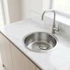 Pure.Sink Rondo Stainless Steel Round Sink—Flush-Mount, Under-Mount, and Over-Mount, 37 cm PRN38-02